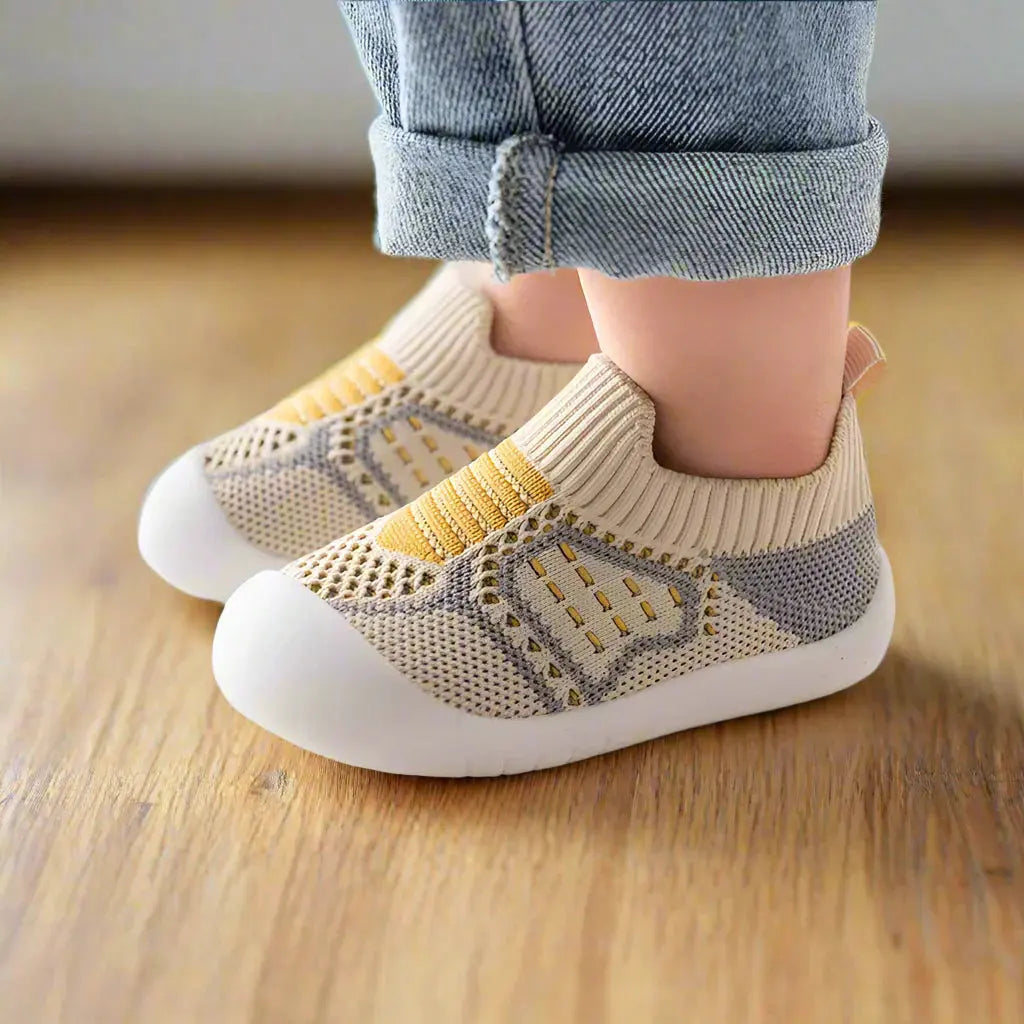 Chaussures Souples Respirantes FlexNest – Maille Respirante, Semelle Antidérapante, 0-4 Ans | TrioNest™ Mon Adorable Bébé