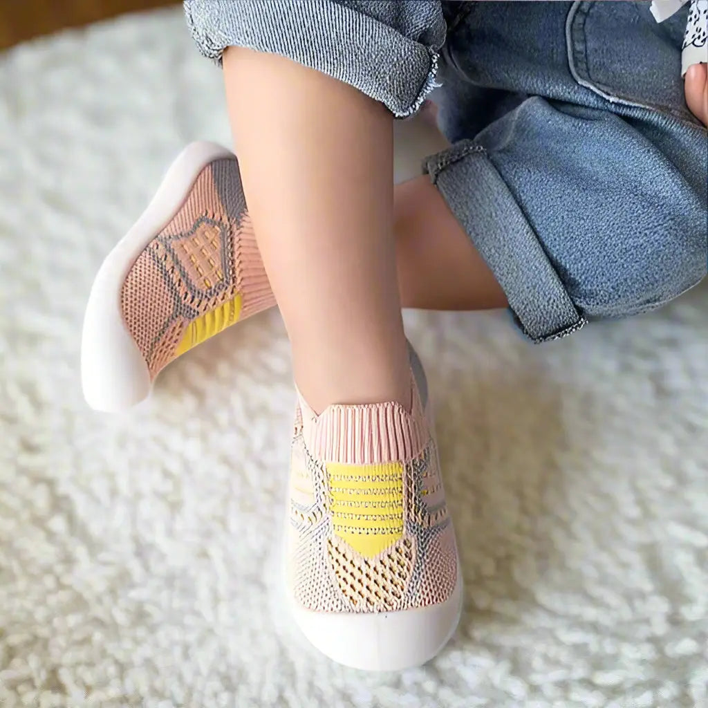 Chaussures Souples Respirantes FlexNest – Maille Respirante, Semelle Antidérapante, 0-4 Ans | TrioNest™ Mon Adorable Bébé