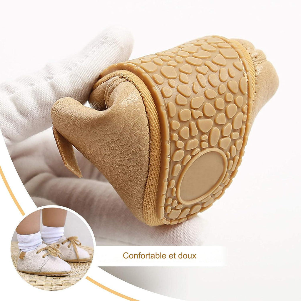 Chaussures en Cuir Bébé – Respirantes, Flexibles, Semelle Caoutchouc, Plusieurs Coloris & Motifs | SoftLeather by TrioNest™