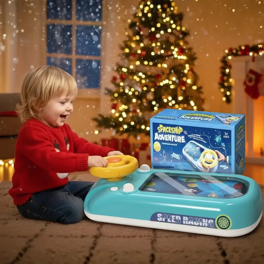 Circuit Voiture Enfant Volant Interactif 360° – Sons, Mode Éducatif, 4 Ventouses, CE, 4-12 Ans | WheelDrive360 by TrioNest™