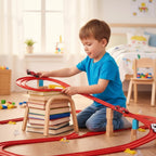 Circuit Voiture Enfant Flexible Silicone – Ventouses, 4,96 m, Murs & Fenêtres, Toutes Mini-Voitures | SiliTrack5M by TrioNest™