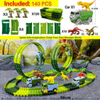 Circuit Voiture Anti-Gravité Looping Vertical 360° – Motorisé, Rampes, Décor Dinos, ABS CE, 4-12 Ans | VertLoop360 by TrioNest™