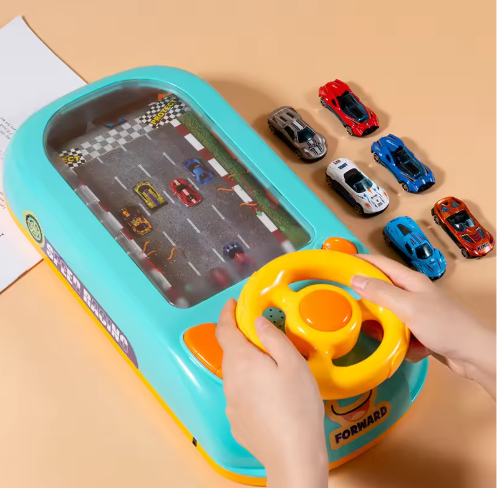 Circuit Voiture Enfant Volant Interactif 360° – Sons, Mode Éducatif, 4 Ventouses, CE, 4-12 Ans | WheelDrive360 by TrioNest™