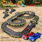 Circuit électrique Voitures 3D Double Niveau – Rails Acier, Clip, Ligne Départ Lumineuse, Dès 6 Ans | ArcSpeed3D by TrioNest™