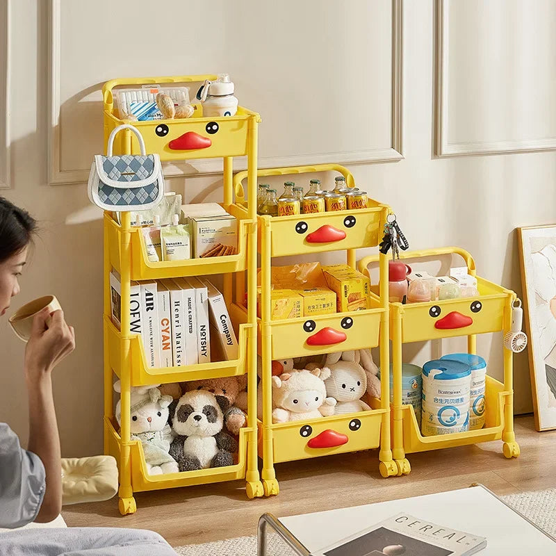 Coffre à Jouets en Forme de Canard – Fermeture Sécurisée, Design Coloré, Chambre Bébé | TrioNest™