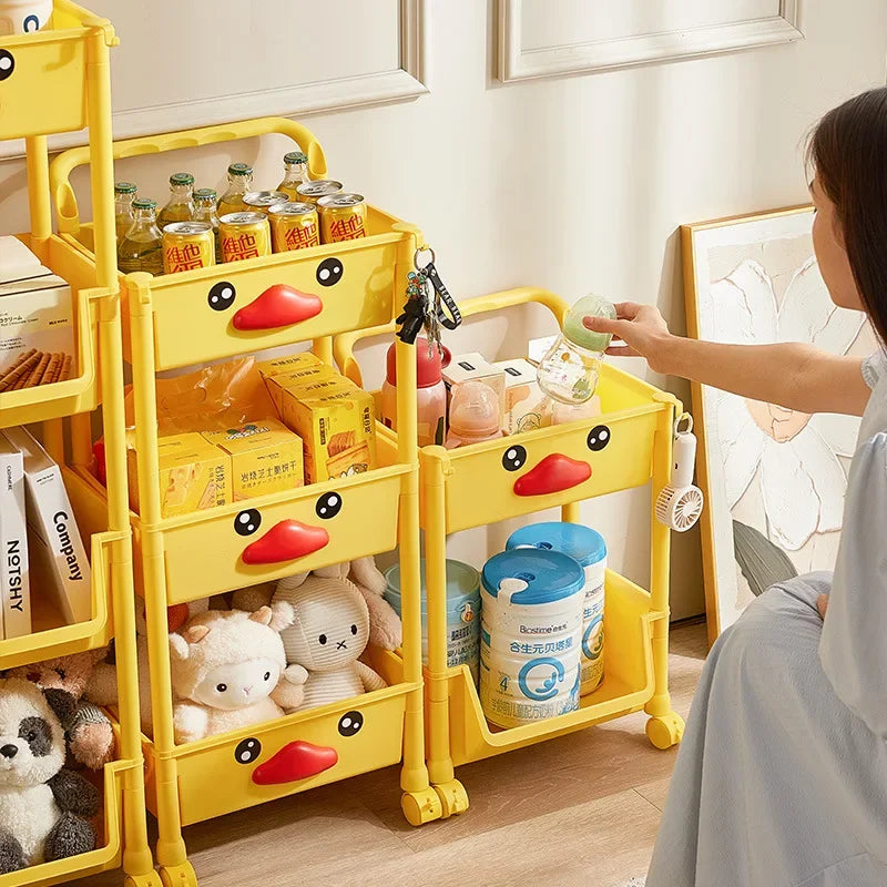 Coffre à Jouets en Forme de Canard – Fermeture Sécurisée, Design Coloré, Chambre Bébé | TrioNest™