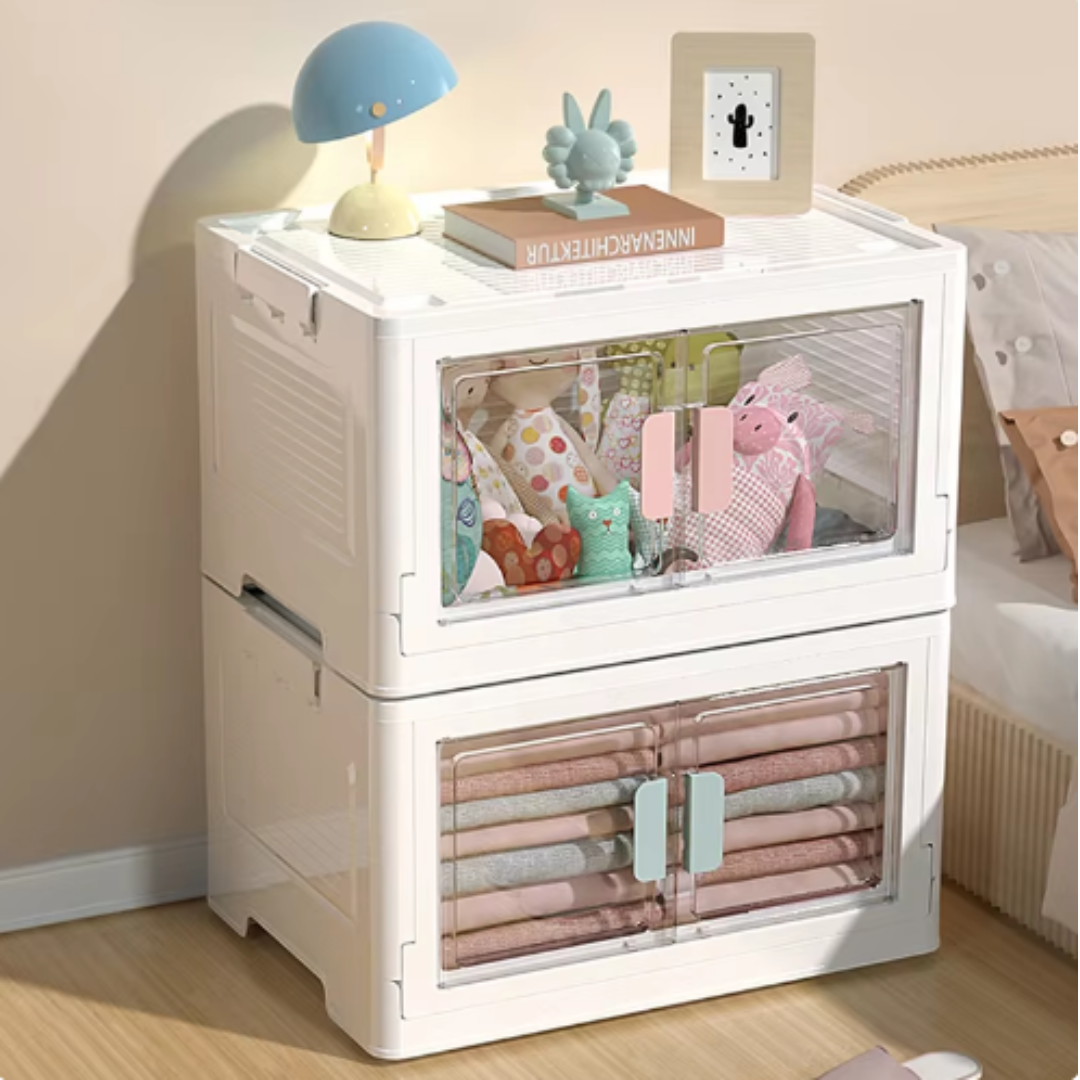 Coffre à Jouets Pliable – Grande Capacité, Double Ouverture, Surface Anti-Taches | TrioNest™