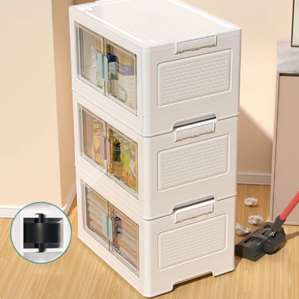 Coffre à Jouets Pliable – Grande Capacité, Double Ouverture, Surface Anti-Taches | TrioNest™