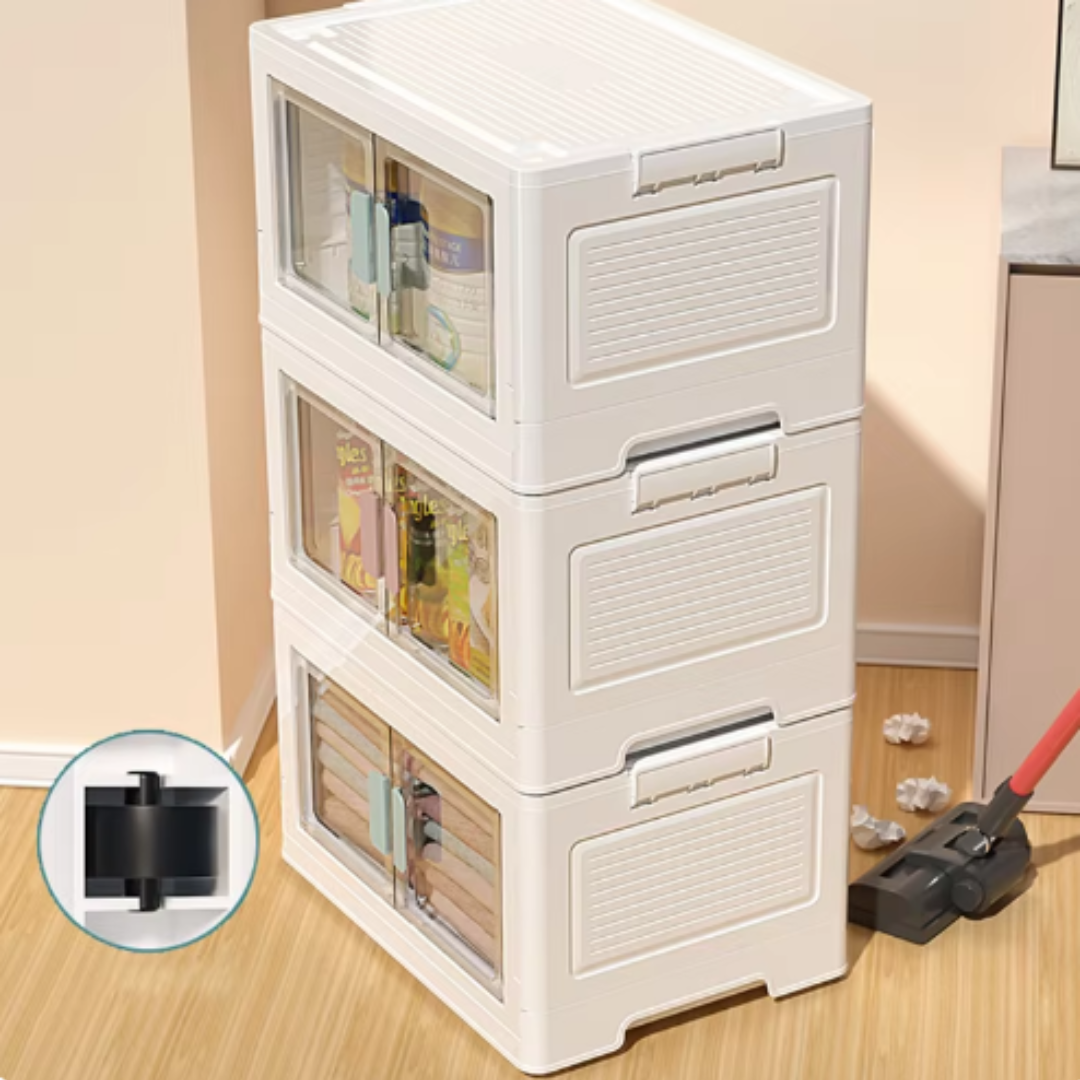 Coffre à Jouets Pliable – Grande Capacité, Double Ouverture, Surface Anti-Taches | TrioNest™