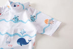 Combinaison Anti-UV Bébé TrioNest™ SUNGUARD™ | UPF 50+ | Motifs Animaux Garçon & Fille | 1-7 Ans