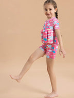 Combinaison de Bain Flottante Enfant TrioNest™ AQUAGLIDE™ | 8 Flotteurs EVA Amovibles | Anti-UV | 12 Mois à 6 Ans