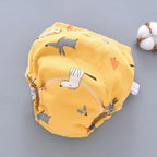 Couche Piscine Réutilisable pour Bébé – 100% Coton Bio, 6 Couches Respirantes, Ceinture Élastique, Motifs | BabyDip by TrioNest™