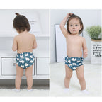 Couche Piscine Réutilisable pour Bébé – 100% Coton Bio, 6 Couches Respirantes, Ceinture Élastique, Motifs | BabyDip by TrioNest™