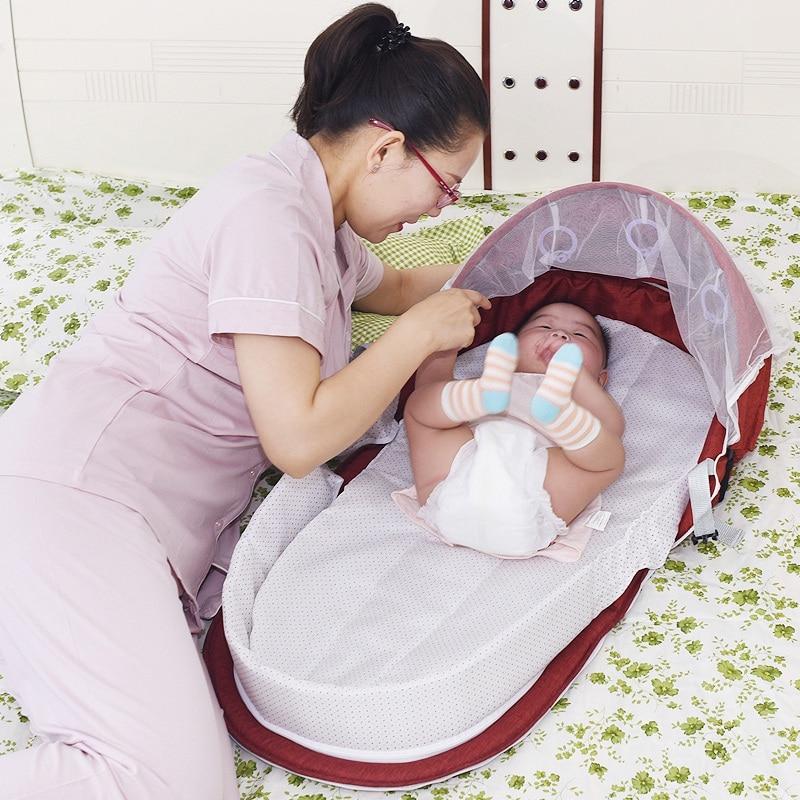 Couffin Bébé Pliant avec Moustiquaire | TrioNest™ – Respirant, Transformable en Sac, 5 Coloris