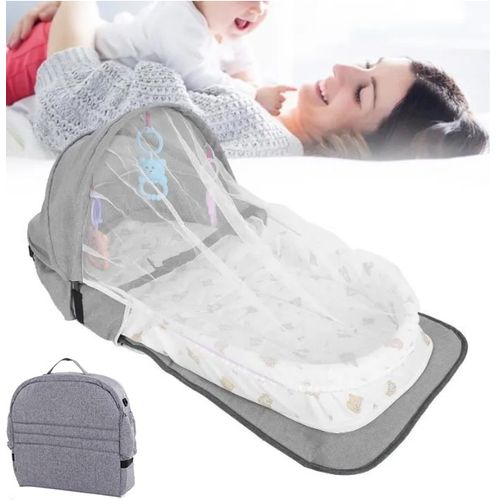 Couffin Bébé Pliant avec Moustiquaire | TrioNest™ – Respirant, Transformable en Sac, 5 Coloris