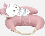 Coussin d'Allaitement Portable Motif Animaux – Soutien Bras & Dos, Anti-Nuque Plate, Mains Libres | TrioNest™