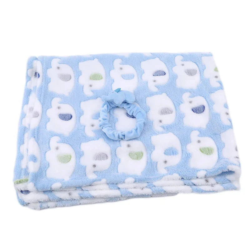 Couverture Bébé À Motif Éléphant – Douce, Chaude, 2 Coloris, Cadeau Naissance | ElephantDream by TrioNest™