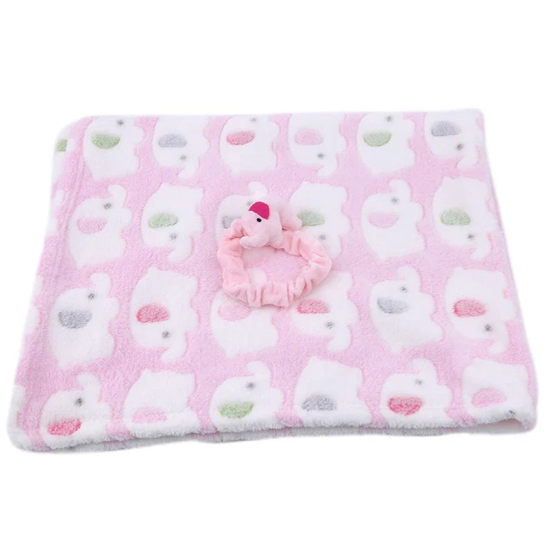 Couverture Bébé À Motif Éléphant – Douce, Chaude, 2 Coloris, Cadeau Naissance | ElephantDream by TrioNest™