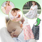 Couverture d'Allaitement Extérieure – Cape 100% Coton Respirant, Discrète en Public, Contact Visuel Bébé | TrioNest™