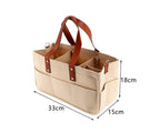 Panier de Rangement Bébé Polyvalent | TrioNest™ – Tissu Feutre, Poignées Cuir, Inserts Amovibles, 3 Coloris