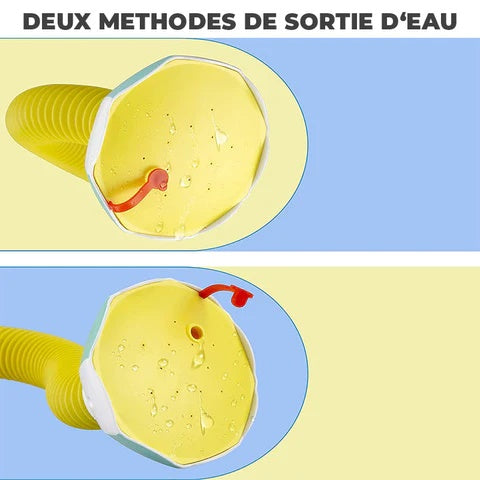 Douchette de Bain Bébé à Motifs d'Animaux – Poignée Ergonomique, Jet Doux, Jouet Bain & Piscine | TrioNest™