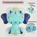 Douchette de Bain Bébé à Motifs d'Animaux – Poignée Ergonomique, Jet Doux, Jouet Bain & Piscine | TrioNest™