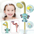 Douchette de Bain Bébé à Motifs d'Animaux – Poignée Ergonomique, Jet Doux, Jouet Bain & Piscine | TrioNest™