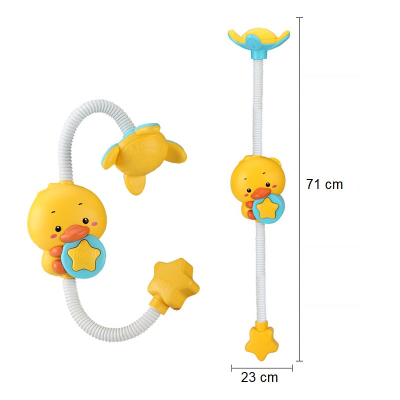 Douchette de Bain Bébé à Motifs d'Animaux – Poignée Ergonomique, Jet Doux, Jouet Bain & Piscine | TrioNest™