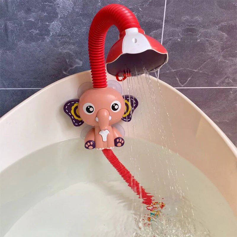 Douchette de Bain Bébé à Motifs d'Animaux – Poignée Ergonomique, Jet Doux, Jouet Bain & Piscine | TrioNest™