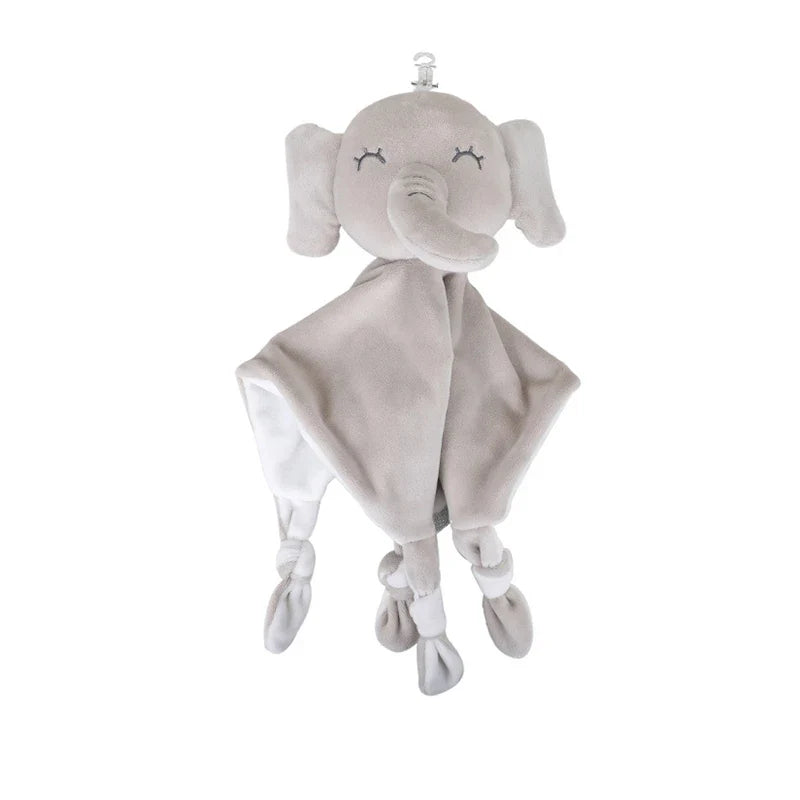 Doudou Bébé Peluche Douce DoucNest™ – Apaisement Nuits Sérénité & Éveil Sensoriel Éléphant Lapin 0-12 Mois | TrioNest™