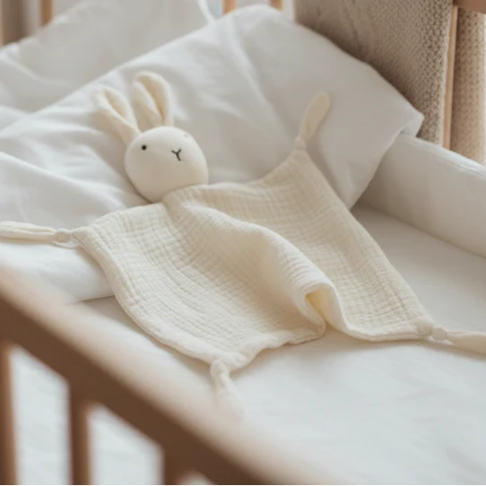 Doudou Lapin Bébé LapinNest™ – Peluche Douce Apaisement Sommeil & Objet Transitionnel 5 Couleurs 0-12 Mois | TrioNest™