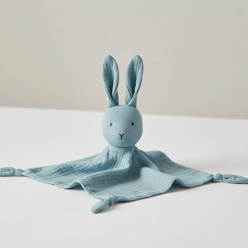 Doudou Lapin Bébé LapinNest™ – Peluche Douce Apaisement Sommeil & Objet Transitionnel 5 Couleurs 0-12 Mois | TrioNest™