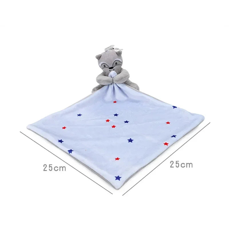 Doudou Personnalisé Motifs Animaux PandaNest™ – Prénom Brodé, Stimulation Sensorielle Cadeau Naissance Bébé | TrioNest™