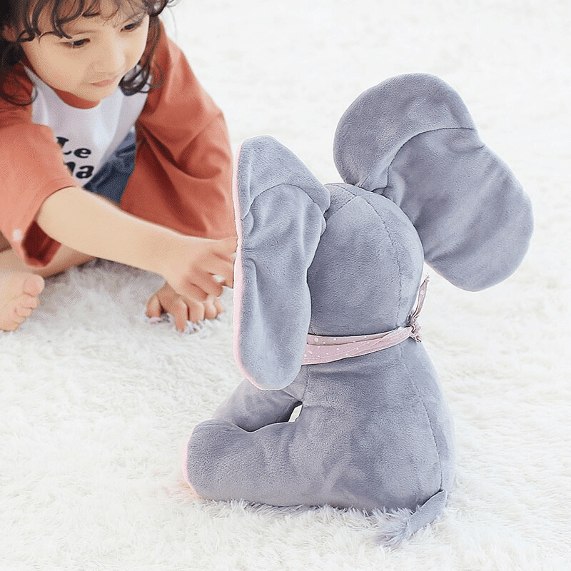 Baby-Elefant Versteckspiel-Set + Regenbogenrad + Geschenktaschen – TrioNest™