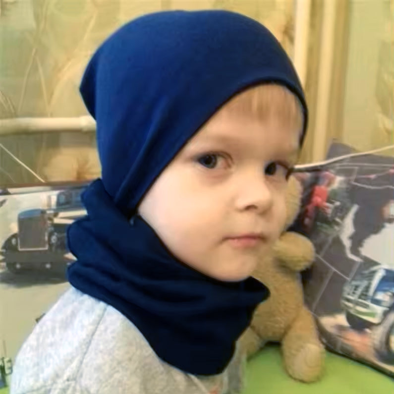 Ensemble Bonnet et Écharpe pour Enfants – Coton Spandex, 4-48 Mois, Multi-Coloris | TrioNest™
