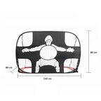 Filet de But Football Pliant pour Enfants – Double Fonction, 5 Cibles, 110x80 cm | TrioNest™
