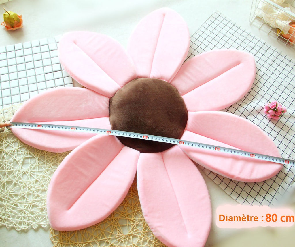 Pack Bain Bébé 3-en-1 – Fleur Lotus, Cape Polaire Corail Motif Animal & Thermomètre Crabe | TrioNest™