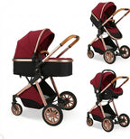 3-in-1 Stroller Complete Birth Pack – 6 Accessories Included, Carrycot, Group 0+ Car Seat, Reversible Seat, Suspension, 0-3 Years | TrioNest™ FLEXIA