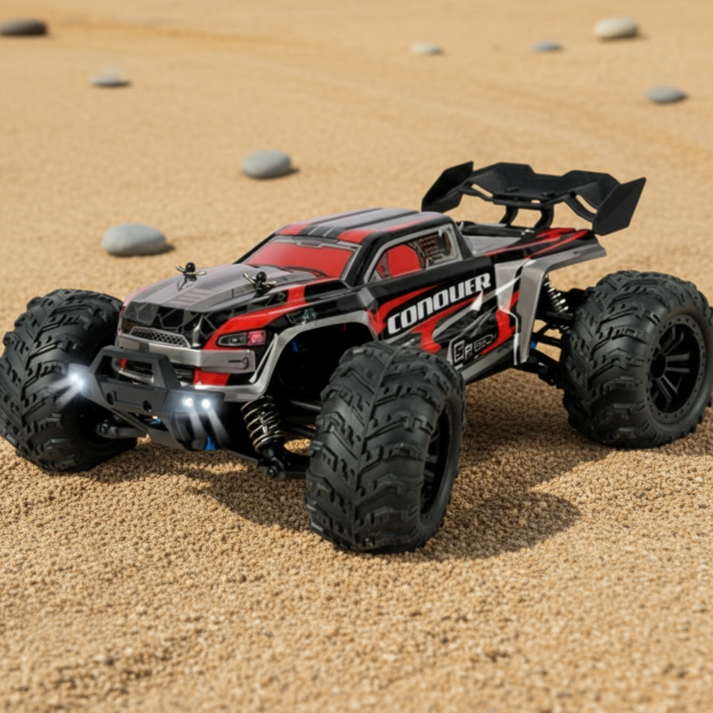 Voiture de Course Télécommandée TrioNest™ RACERINO™ | Tout-Terrain, Amortisseurs, 50-80 km/h | 5 Coloris