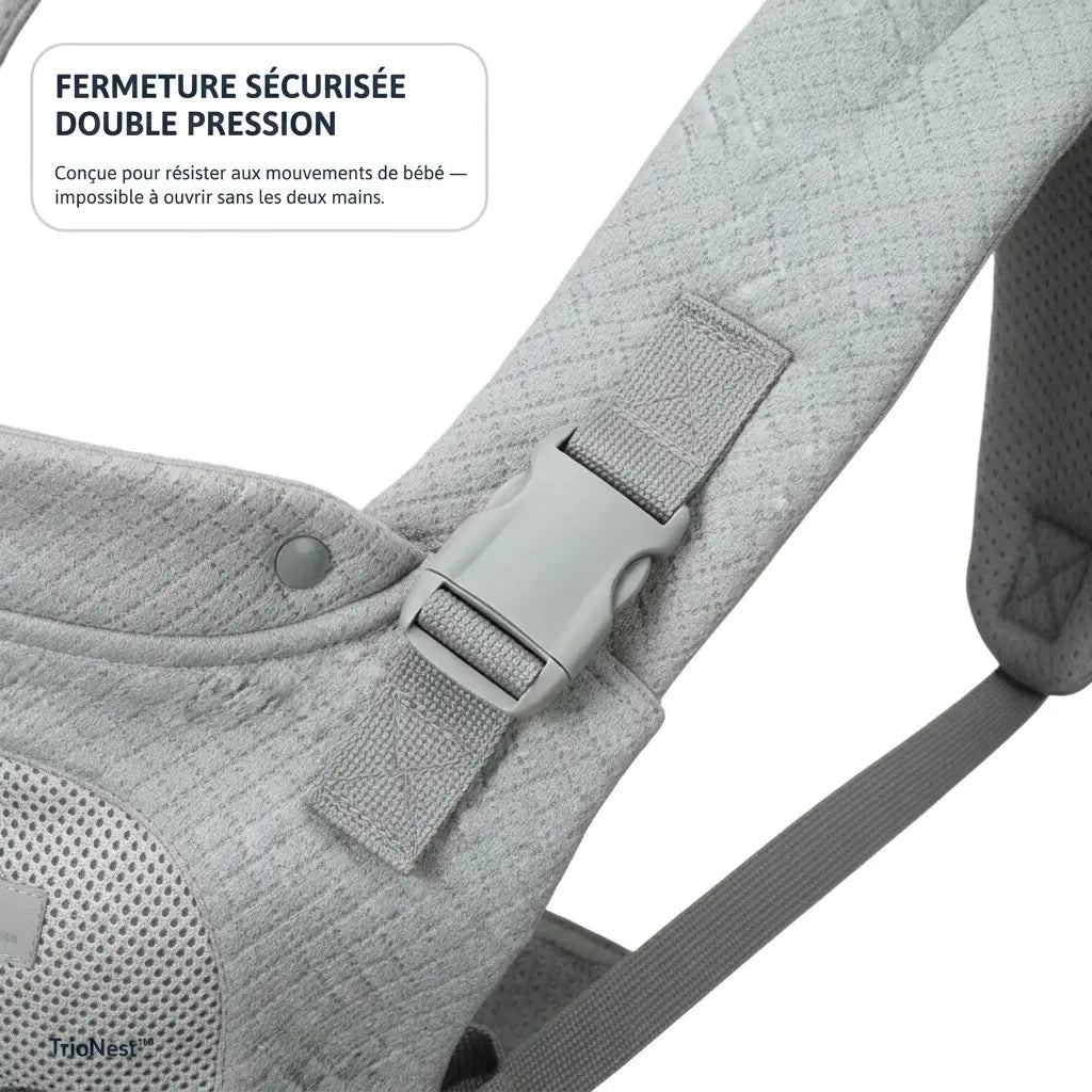 Porte-Bébé Ourson Physiologique - Soutien Lombaire & Tissu Respirant - Design Ergonomique & Doux | TrioNest TrioNest™ Poussette 3 en 1