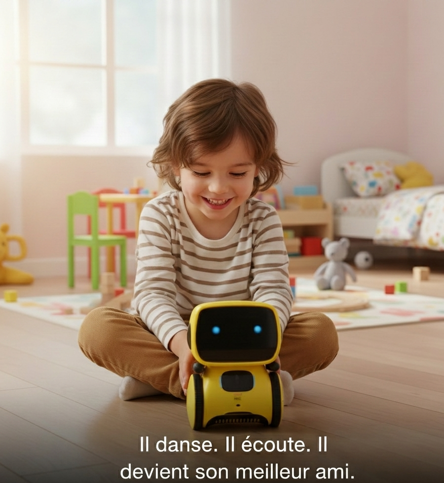 Tanzender LED-Roboter mit Sprach- und Touch-Steuerung für Kinder 3-12 Jahre DANCEBOT – TrioNest™