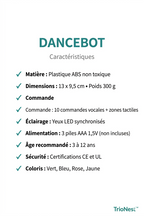 Tanzender LED-Roboter mit Sprach- und Touch-Steuerung für Kinder 3-12 Jahre DANCEBOT – TrioNest™