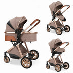 Poussette 3-en-1 Pack Naissance Complet – Nacelle, Siège Auto Groupe 0+, Siège Réversible, Design Urbain, 0-3 Ans | TrioNest™ URBANIA Aliexpress