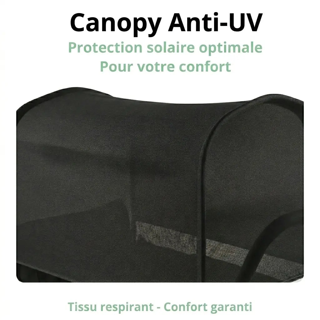 Poussette Wagon 4 Places Tout-Terrain – Harnais 5 Points, 150 kg, Toit UV, 8 Rangements, Pliable | TrioNest™ Wagon TrioNest™ Poussette 3 en 1