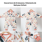 Gigoteuse Bébé Hiver FloralWarm — TOG 2.5, Double Fermeture Éclair, Motif Fleuri, Tailles M/L/XL | TrioNest™
