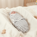 Newborn Baby Sleeping Bag FirstNight — Breathable Hypoallergenic Cotton, 5 Designs, Adjustable Fasteners, 0-3 Months | TrioNest™
