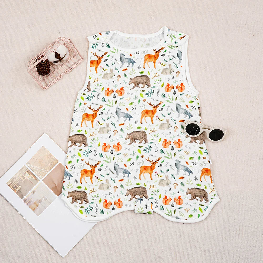 Gigoteuse Été Motifs Animaux | TrioNest™ – Tog 2.5, 18-20°C, 1 Mois-3 Ans, 5 Modèles, 3 Tailles