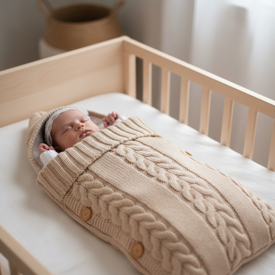 Gigoteuse Hiver Emmaillotage CoconNest™ – Chaleur Optimale Liberté Mouvement Lavable Machine 3 Couleurs | TrioNest™