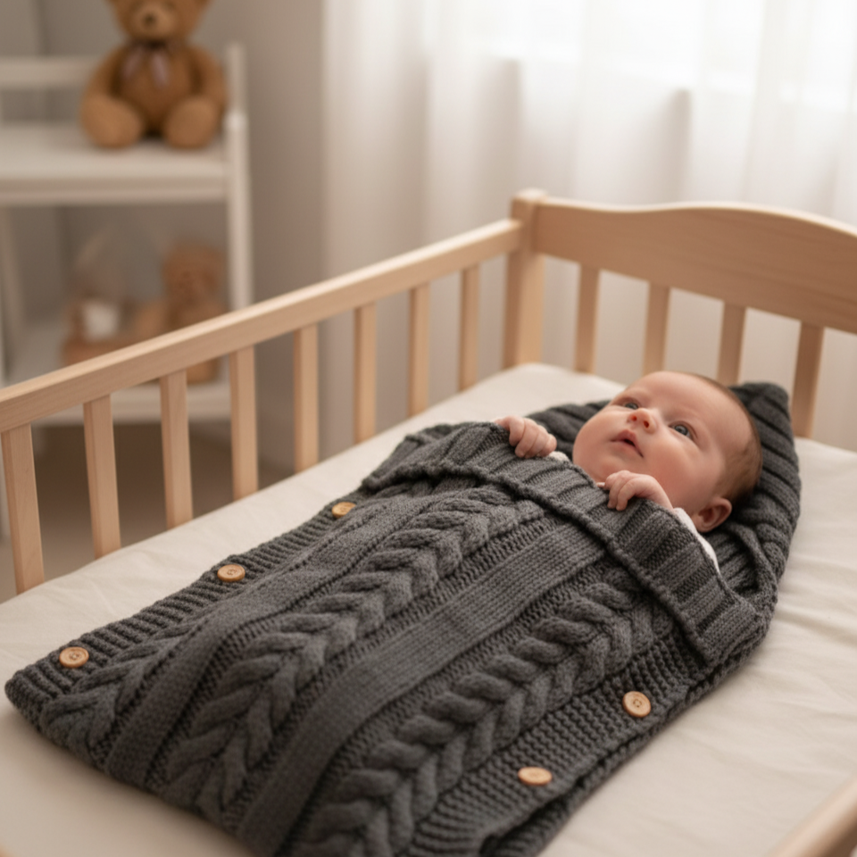 Gigoteuse Hiver Emmaillotage CoconNest™ – Chaleur Optimale Liberté Mouvement Lavable Machine 3 Couleurs | TrioNest™