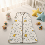 Gigoteuse d'Été Bébé DreamMotif — Coton 100% Naturel, TOG 1.0, Motifs Animaux & Étoiles, 6-18 Mois | TrioNest™